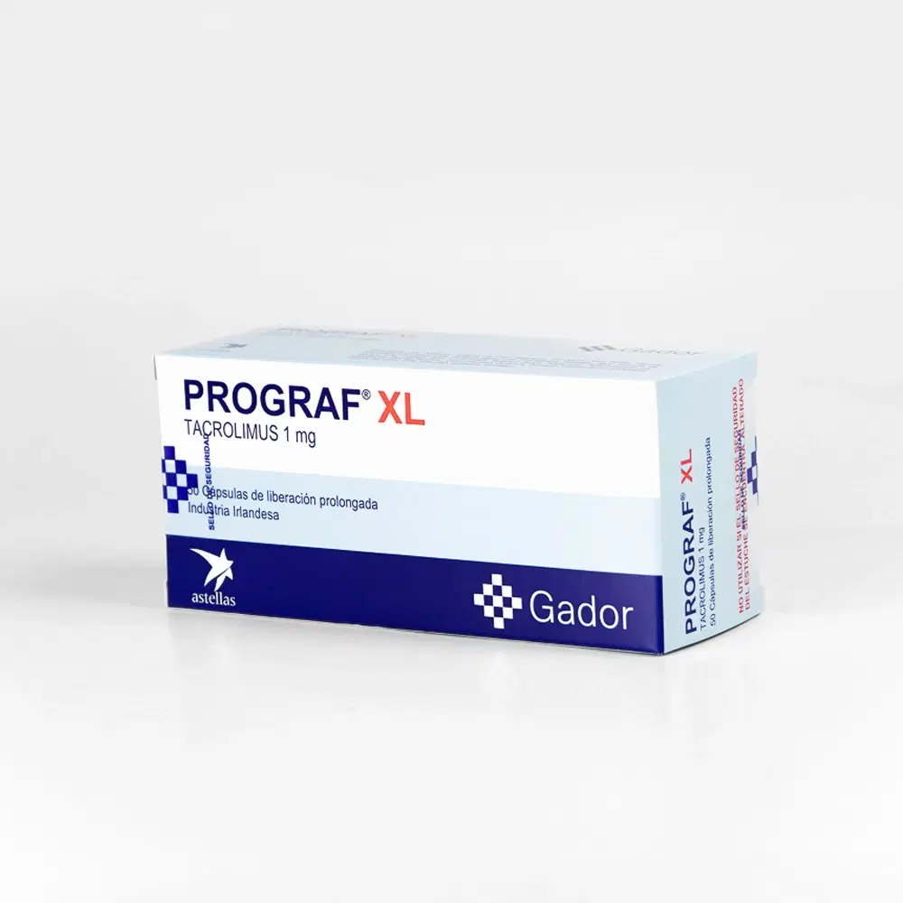 Prograf XL 1mg 50 Cap. – vista 1