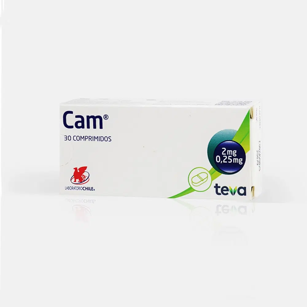 Cam 2mg/0,25mg 30 Comp. – vista 1