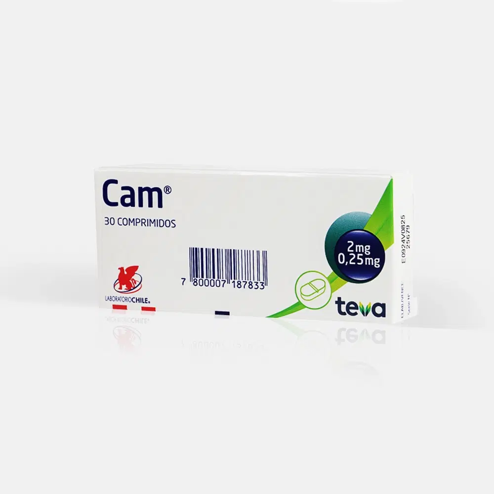 Cam 2mg/0,25mg 30 Comp. – vista 2