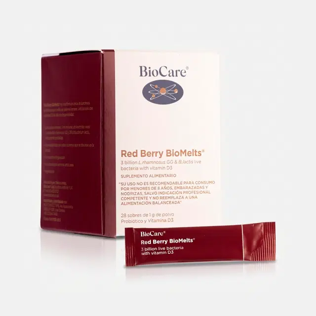 Biocare Probióticos y Vitamina D3 Biomelts 28 Sobres