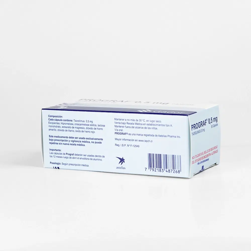 Prograf 0,5mg 50 Cap. – vista 2