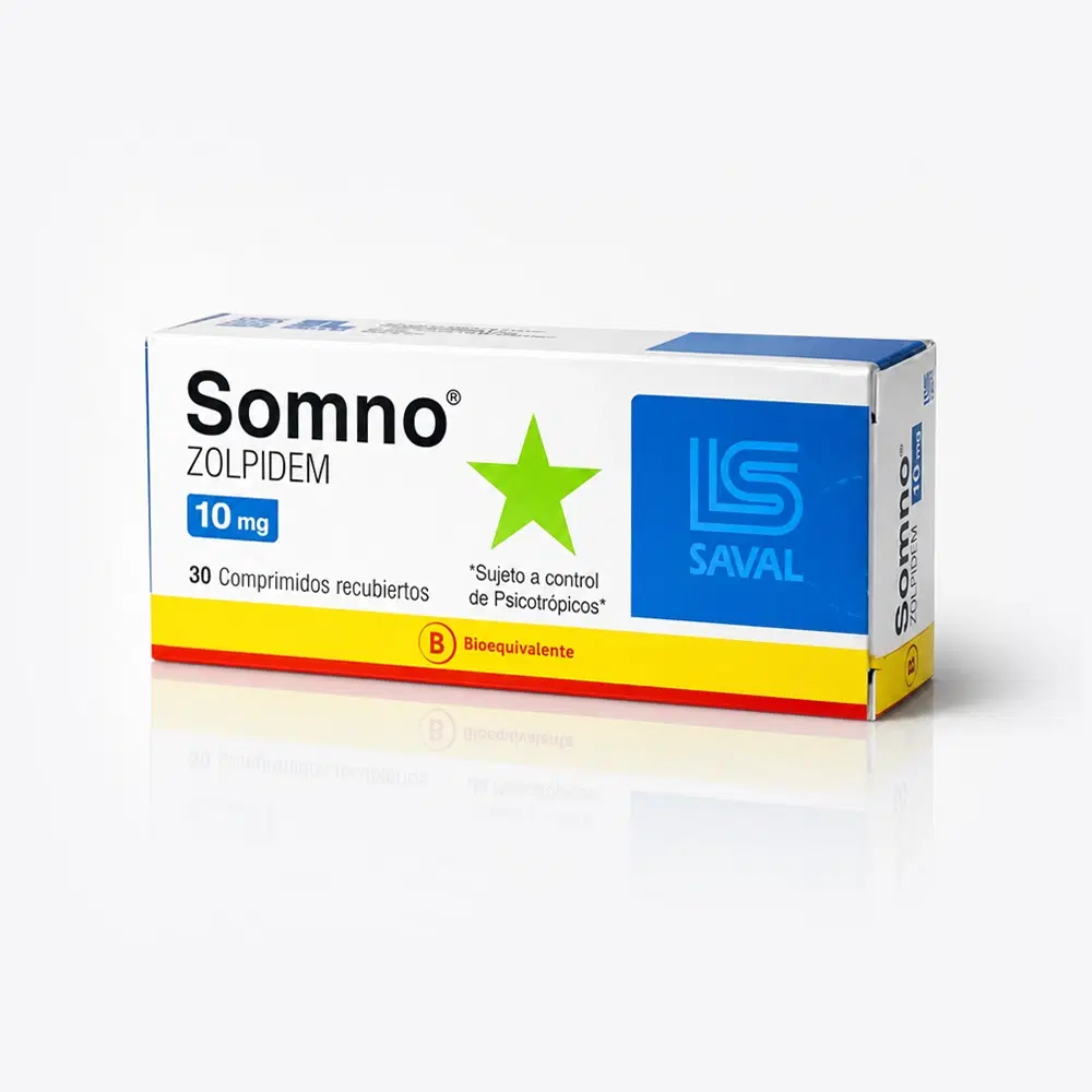 Somno Zolpidem 10 mg 30 comprimidos recubiertos