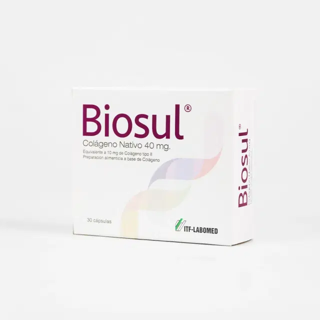Biosul Colágeno Nativo 40 mg 30 cápsulas