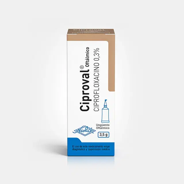 Ciproval 0,3% 3,5g Ung.Oft.