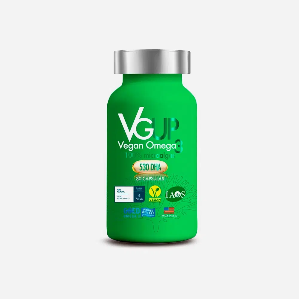 VGUP Vegan Omega 3  Aceite de microalgas (Omega 3 Vegano 530 DHA)  30 cápsulas – vista 1