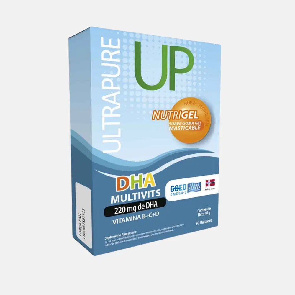 Omega UP Ultrapure DHA Multivits  Nutrigel  Suplemento alimentario 30 unidades