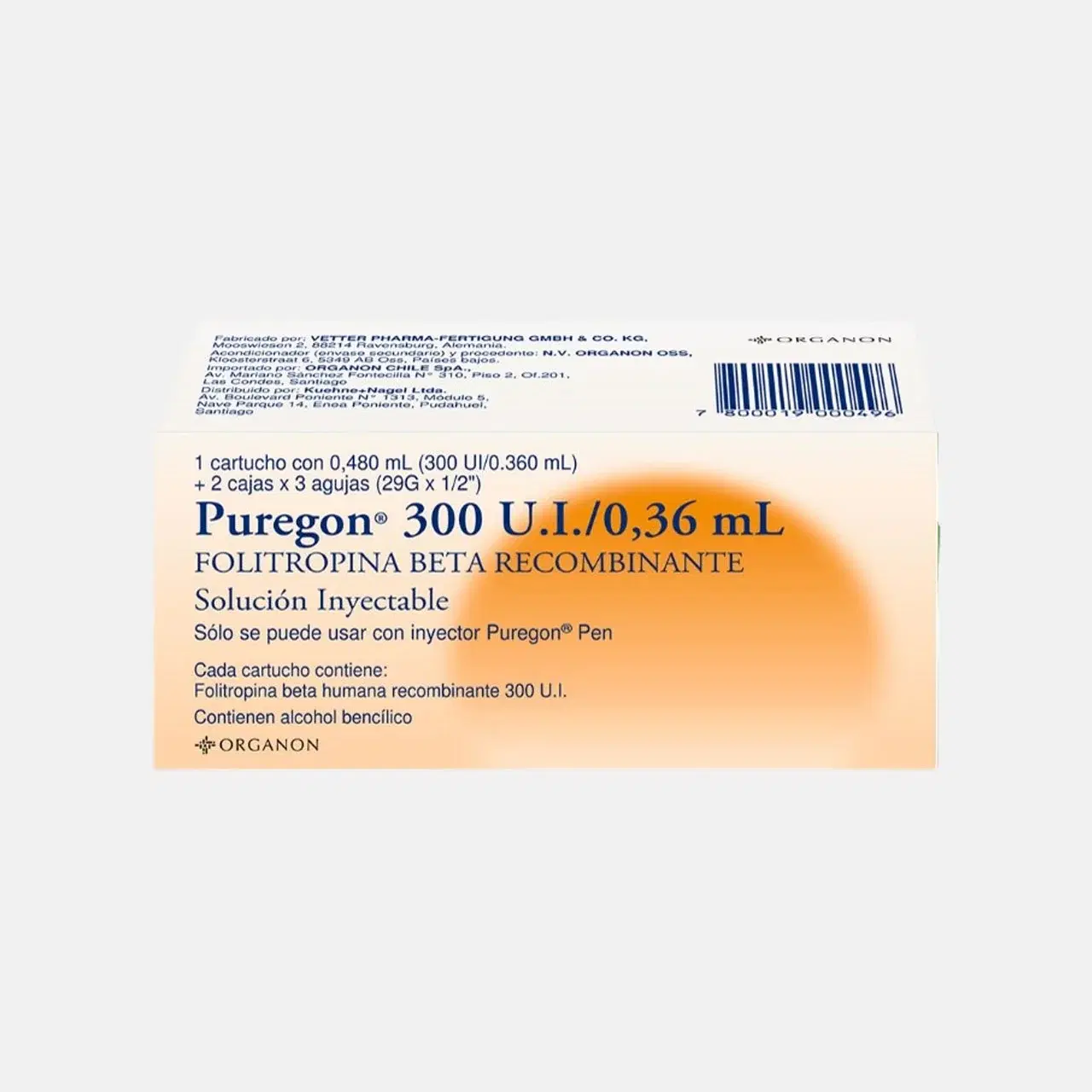 PUREGON 300UI/0,36mL X1 CATR.