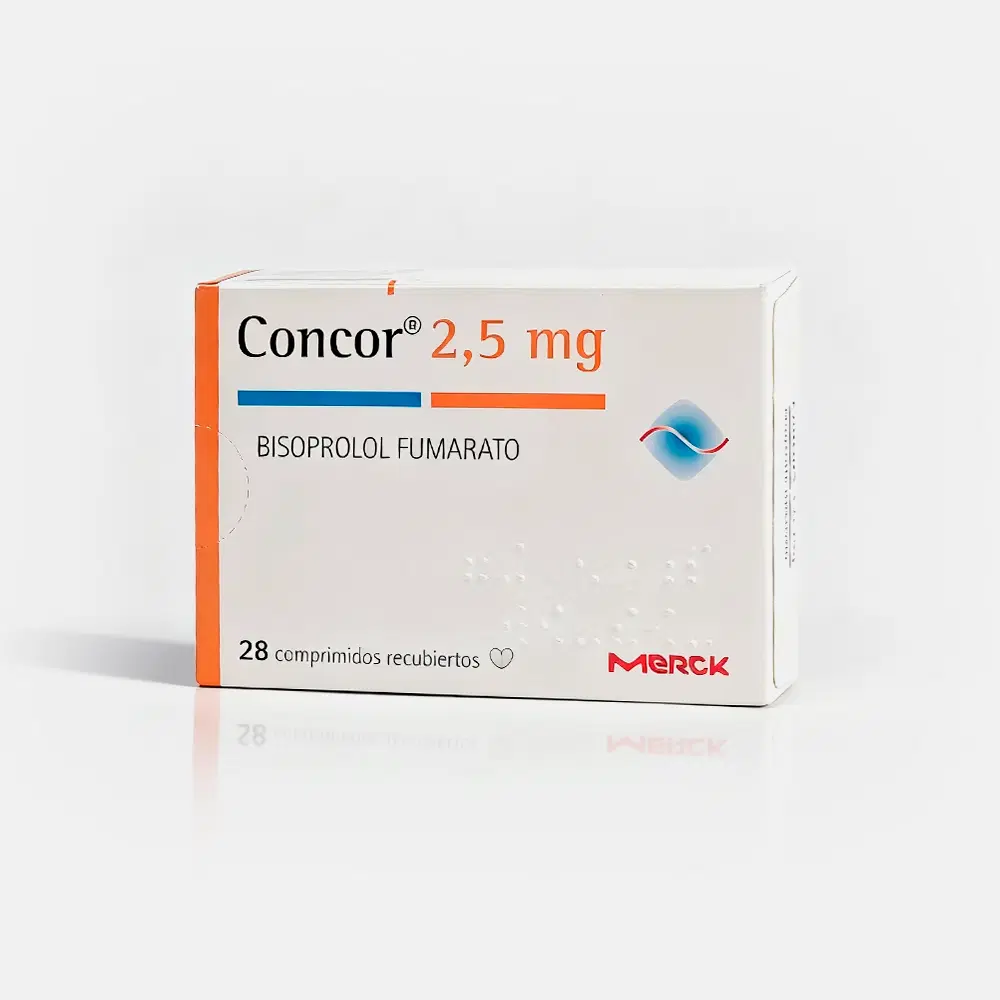 Concor Bisoprolol 2,5 mg 28 comprimidos recubiertos