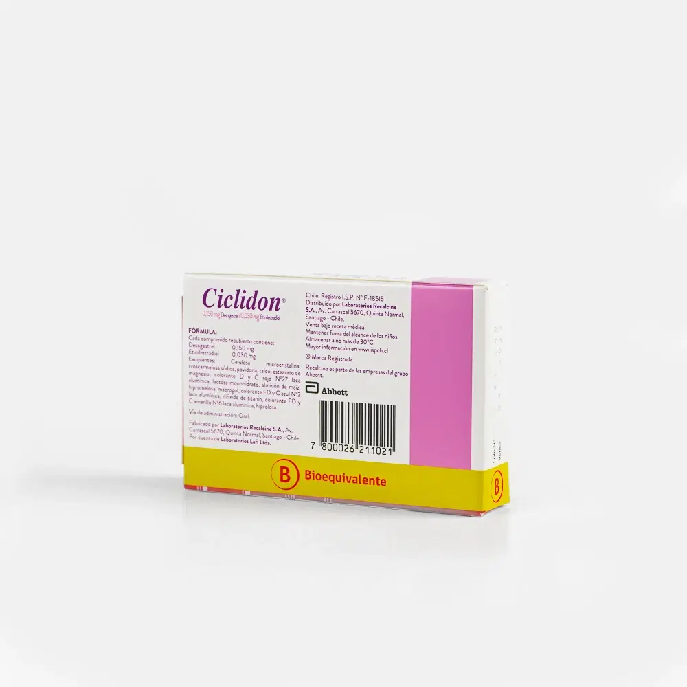 Ciclidon 0,020mg/0,150mg 21 Comp.Rec. – vista 2