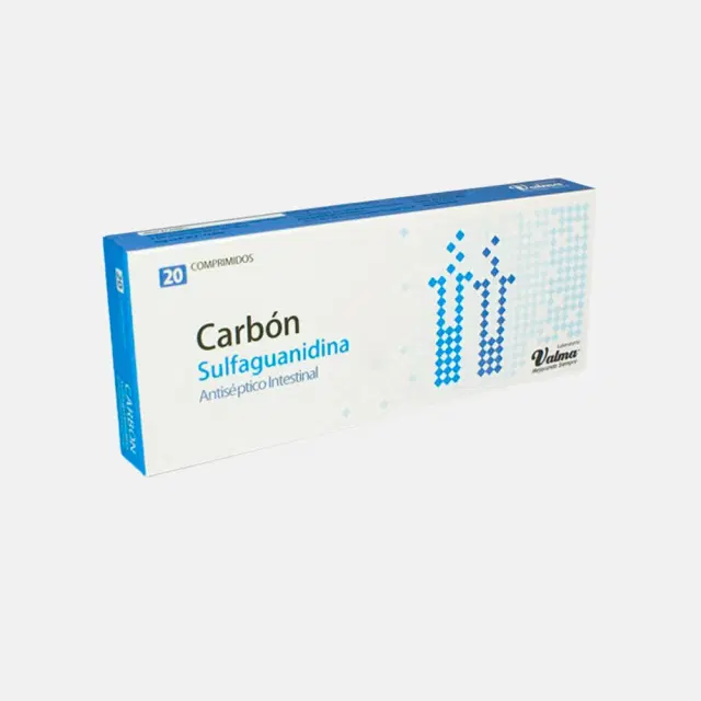 Carbón Sulfaguanidina 127mg/127mg 20 Tab.