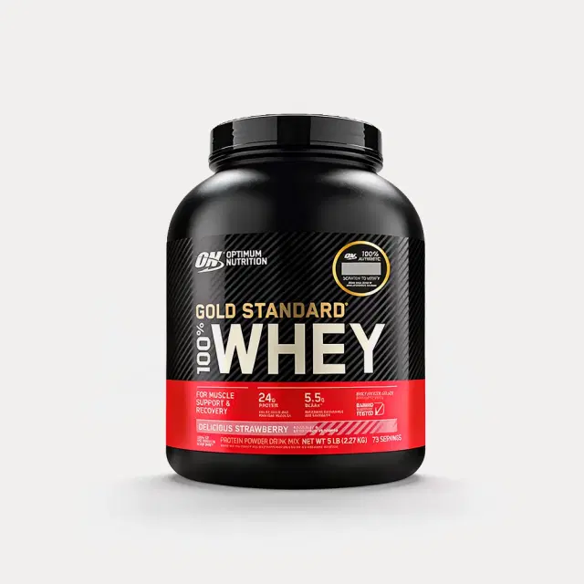 100% WHEY PROTEIN 5 LB STRAWBERRY - 5 LB. ON