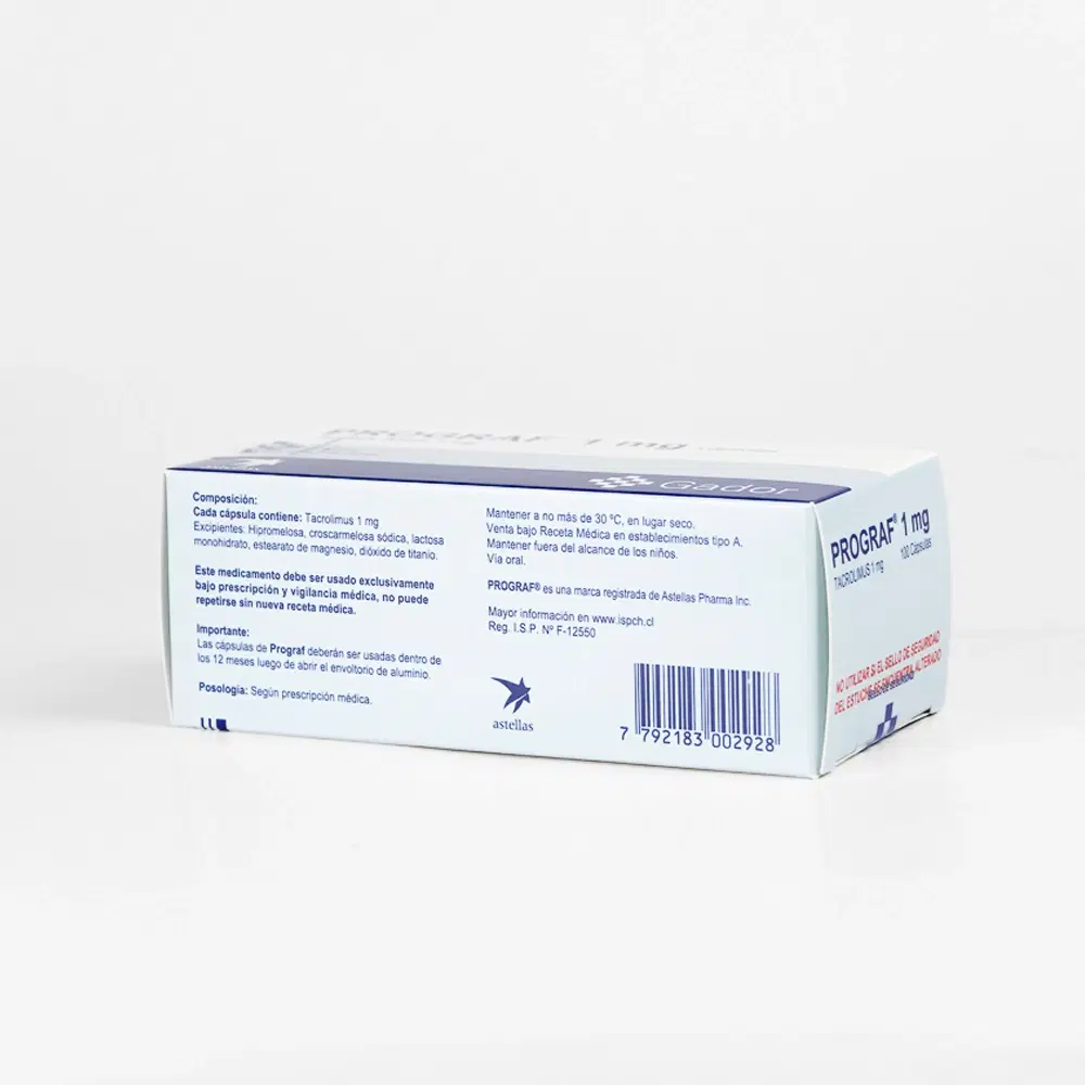 Prograf XL 0,5mg 50 Cap. – vista 3