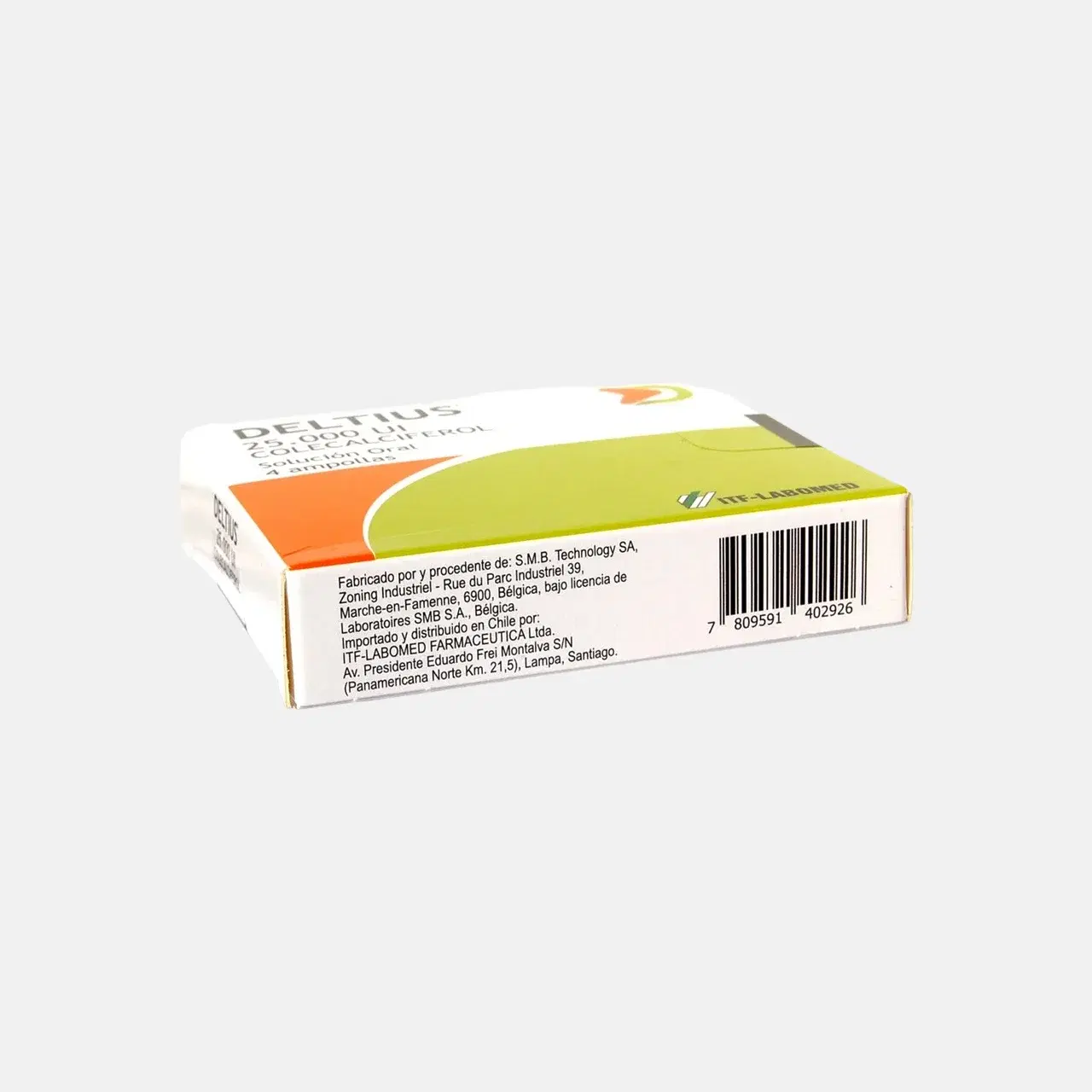 Deltius Colecalciferol 25.000 UI Solución Oral 1 mL 4 Ampollas – vista 3