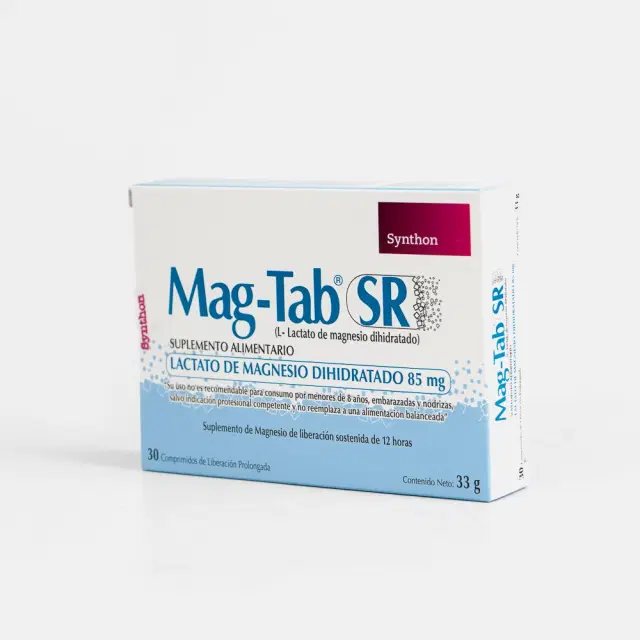 Mag Tab SR Magnesio Lactato 85 mg 30 cápsulas de liberación prolongada
