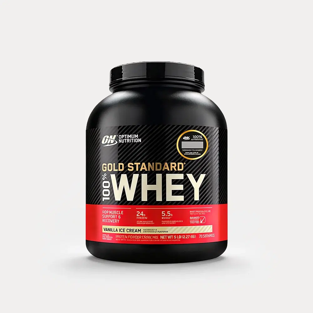 100% WHEY PROTEIN 5 LB  VANILLA ICE CREAM - 5 LB. ON