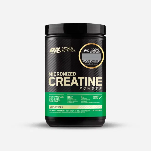 Creatine Micronized Powder Optimum Nutrition Creatina Monohidratada en Polvo 5g por Servicio 120 servicios 600g