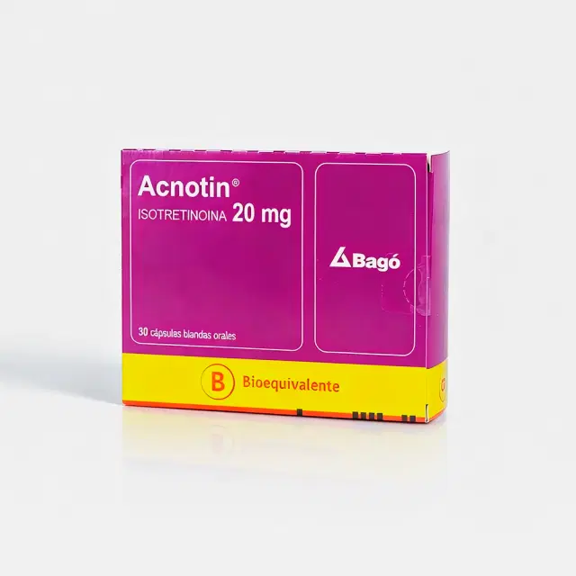 Acnotin Isotretinoina 20 mg 30 cápsulas blandas