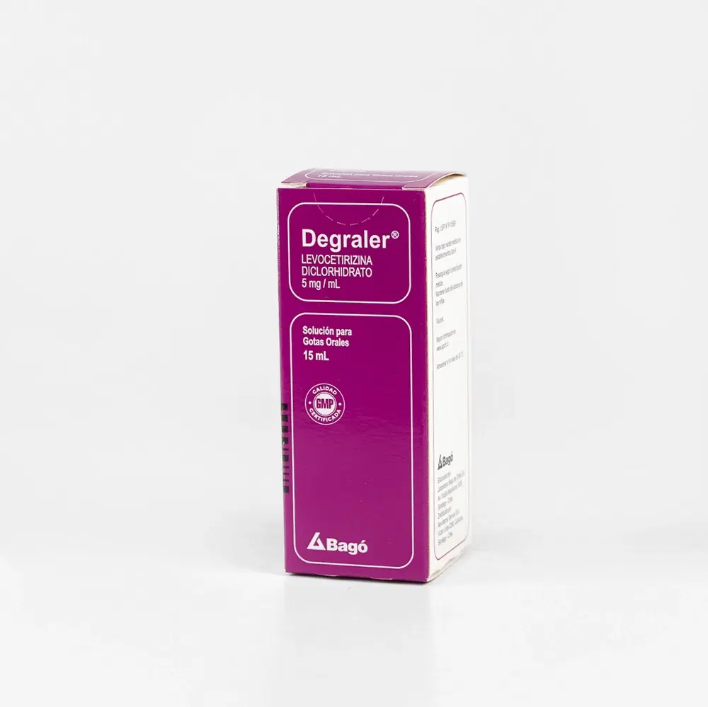 Degraler Levocetirizina 5 mg/ml 15 ml solución para gotas orales – vista 1