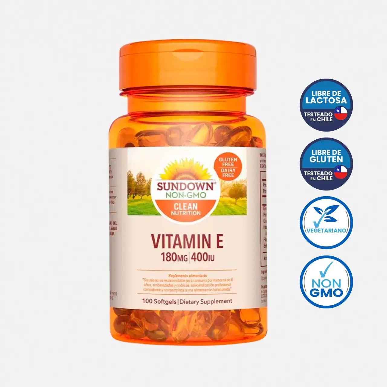 Sundown Vitamina E  180 mg / 400 UI 100 cápsulas blandas