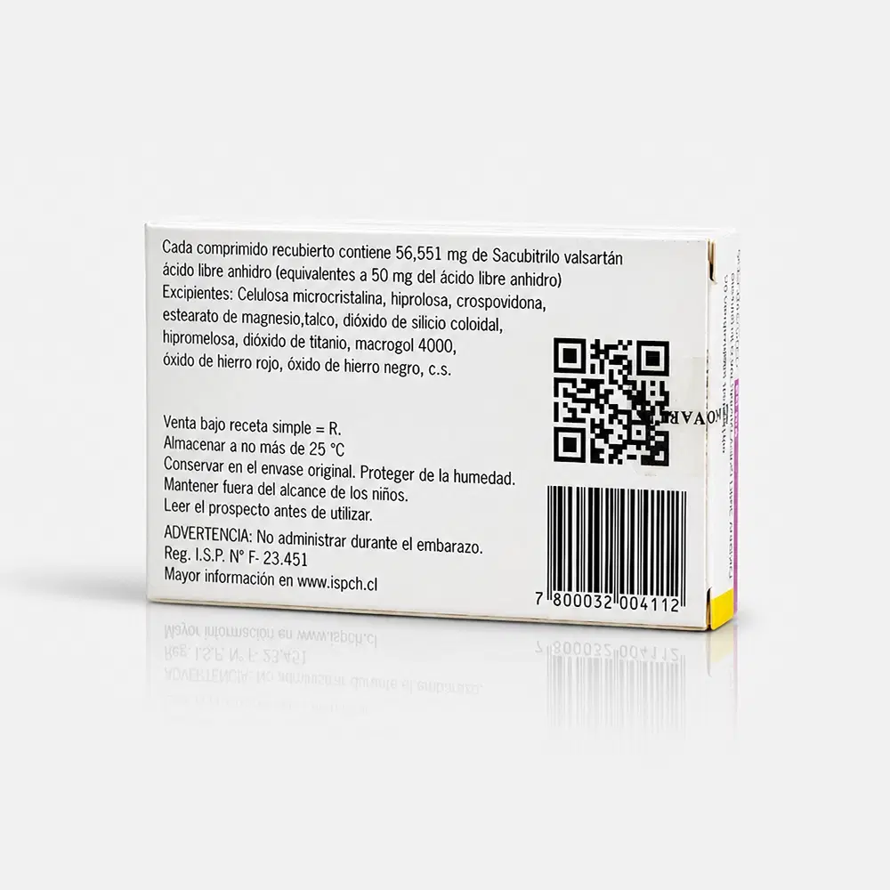 Entresto Sacubitrilo Valsartán 50 mg 28 comprimidos recubiertos – vista 2