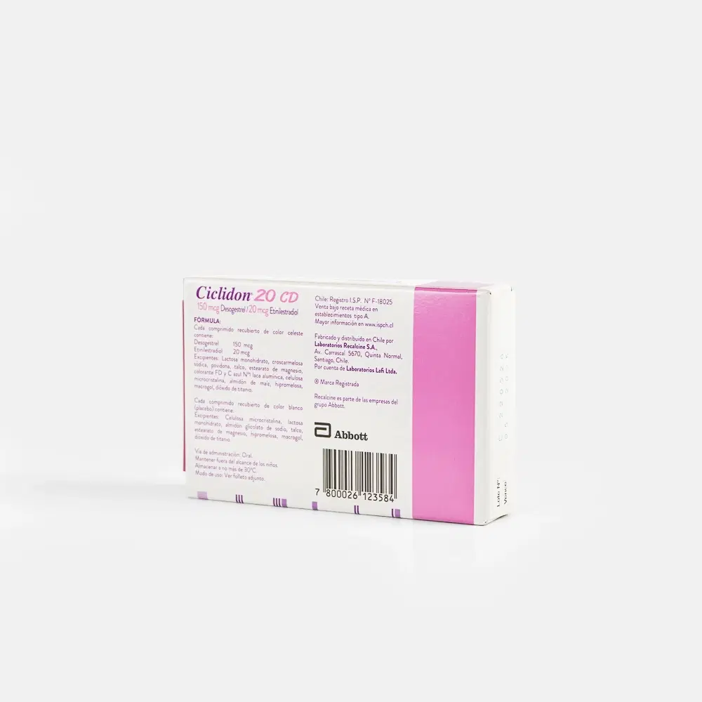 Ciclidon 20 CD 20mcg/150mcg 28 Comp.Rec. – vista 2