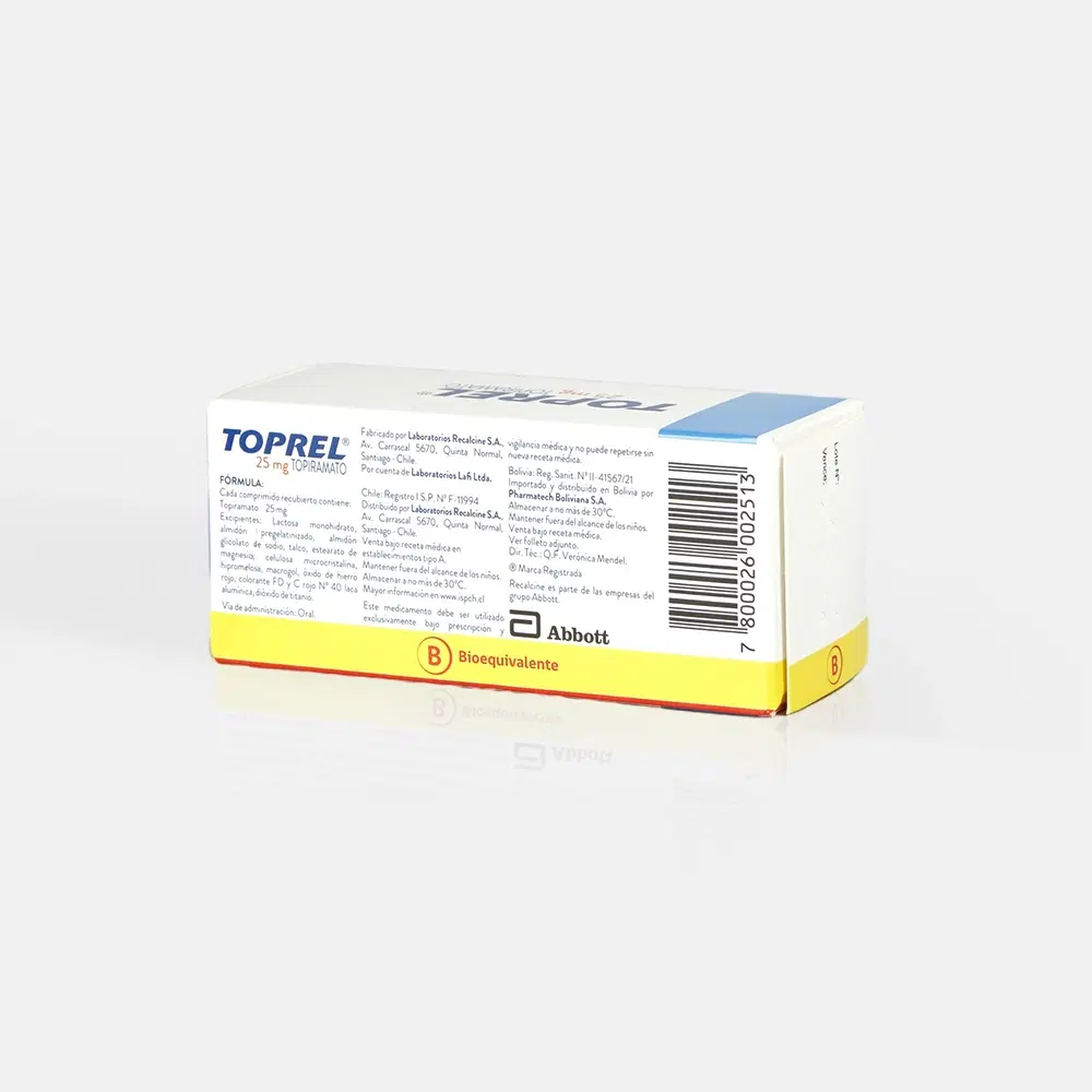Toprel 25mg 30 Comp.Rec. – vista 2