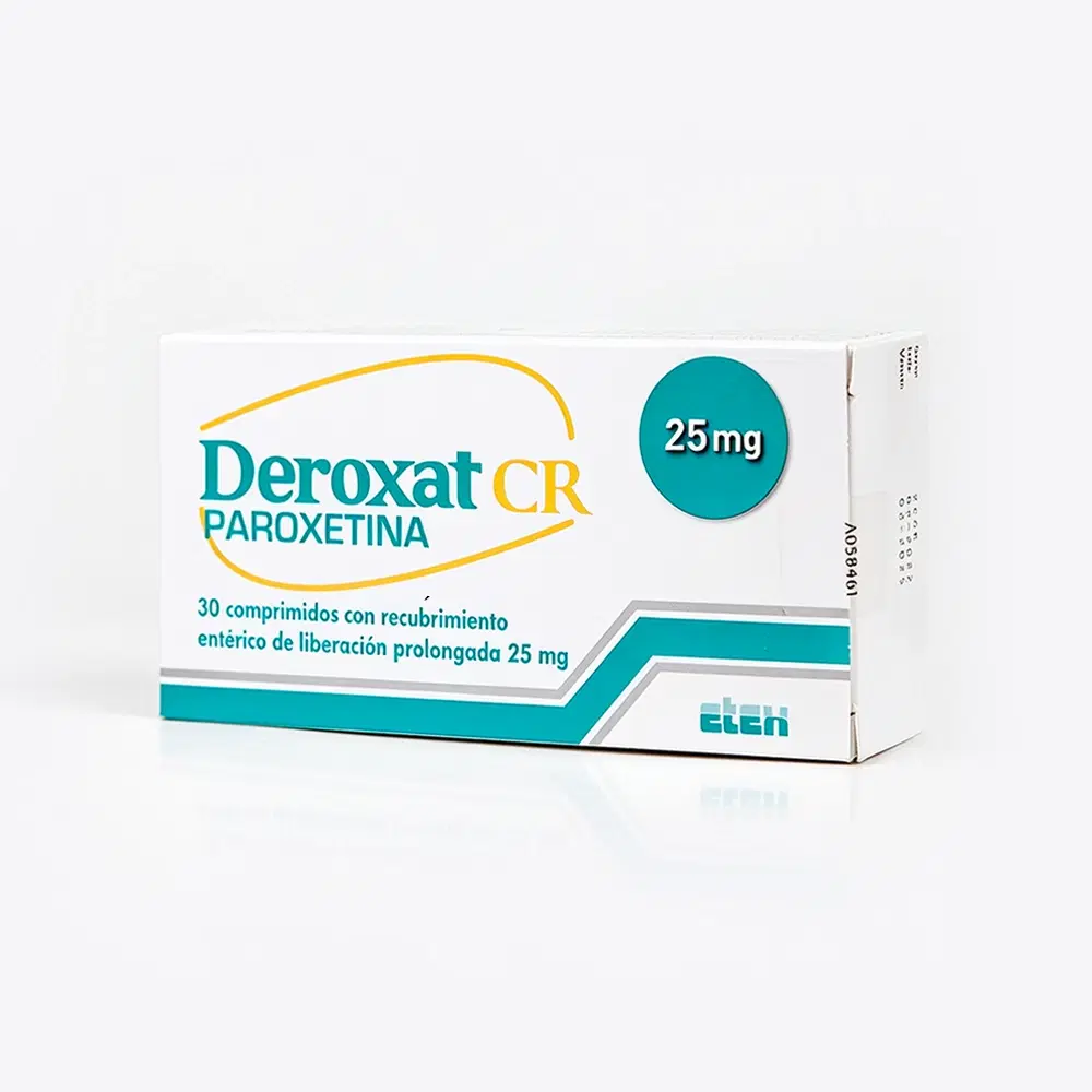 Deroxat CR Paroxetina 25 mg 30 comprimidos