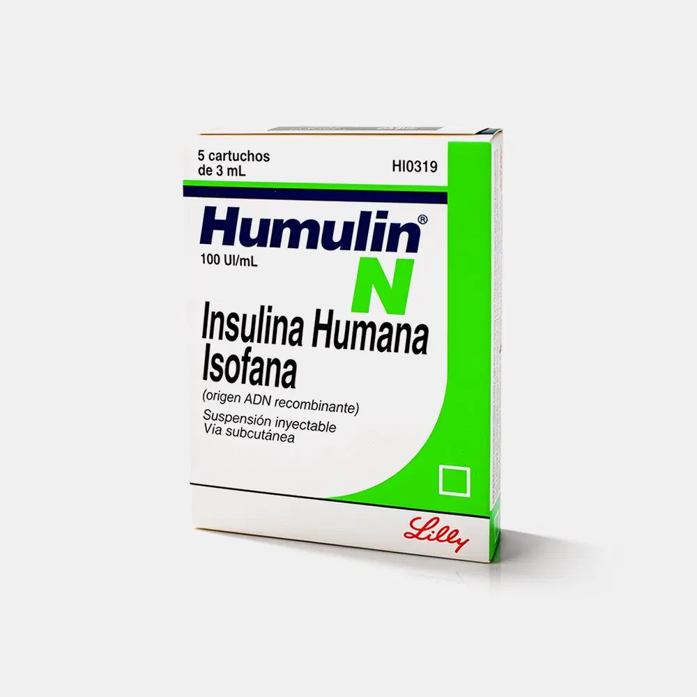 Humulin N 100ui/ml 5 Cadtridge