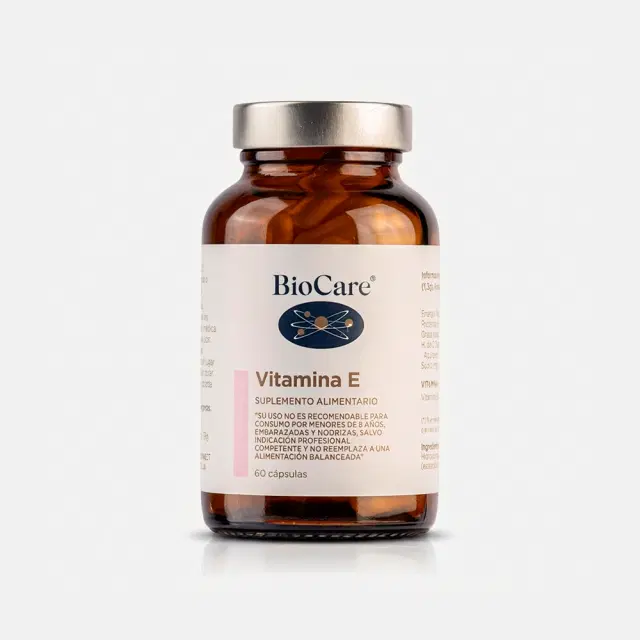 Biocare Vitamina E Natural en Cápsulas Antioxidante
