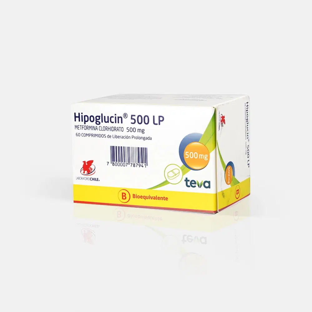 Hipoglucin LP 500mg 60 Comp.Lp. – vista 2