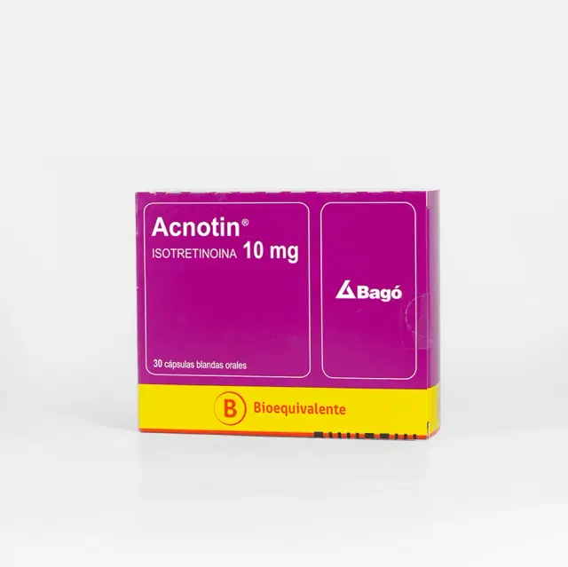 Acnotin Isotretinoina 10 mg 30 cápsulas blandas