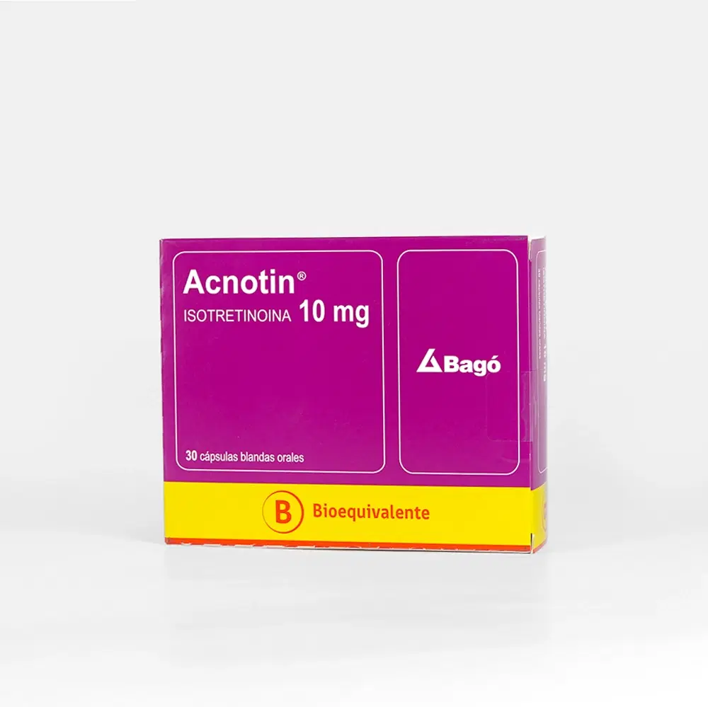 Acnotin Isotretinoina 10 mg 30 cápsulas blandas – vista 2