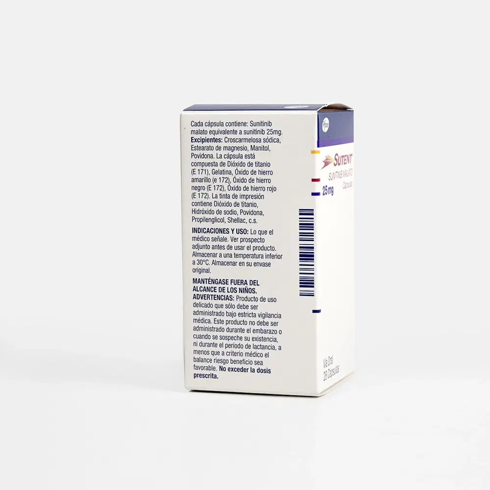 Sutent 25mg 28 Cap. – vista 2