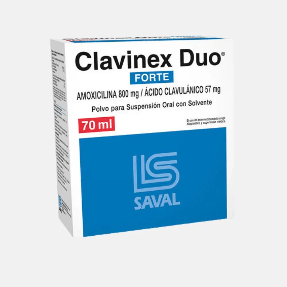 Clavinex Duo Forte 57mg/800mg 70ml Jbe.