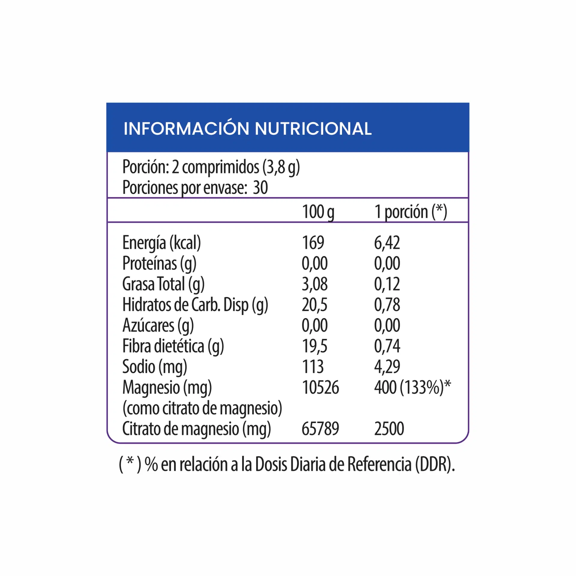Vitamin UP Magnesio Citrato Quelado  60 comprimidos – vista 2