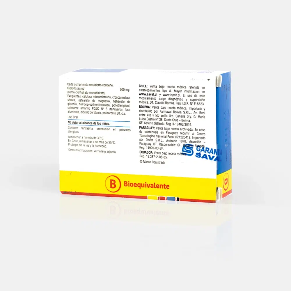 Ciproval 500mg 20 Comp. – vista 2