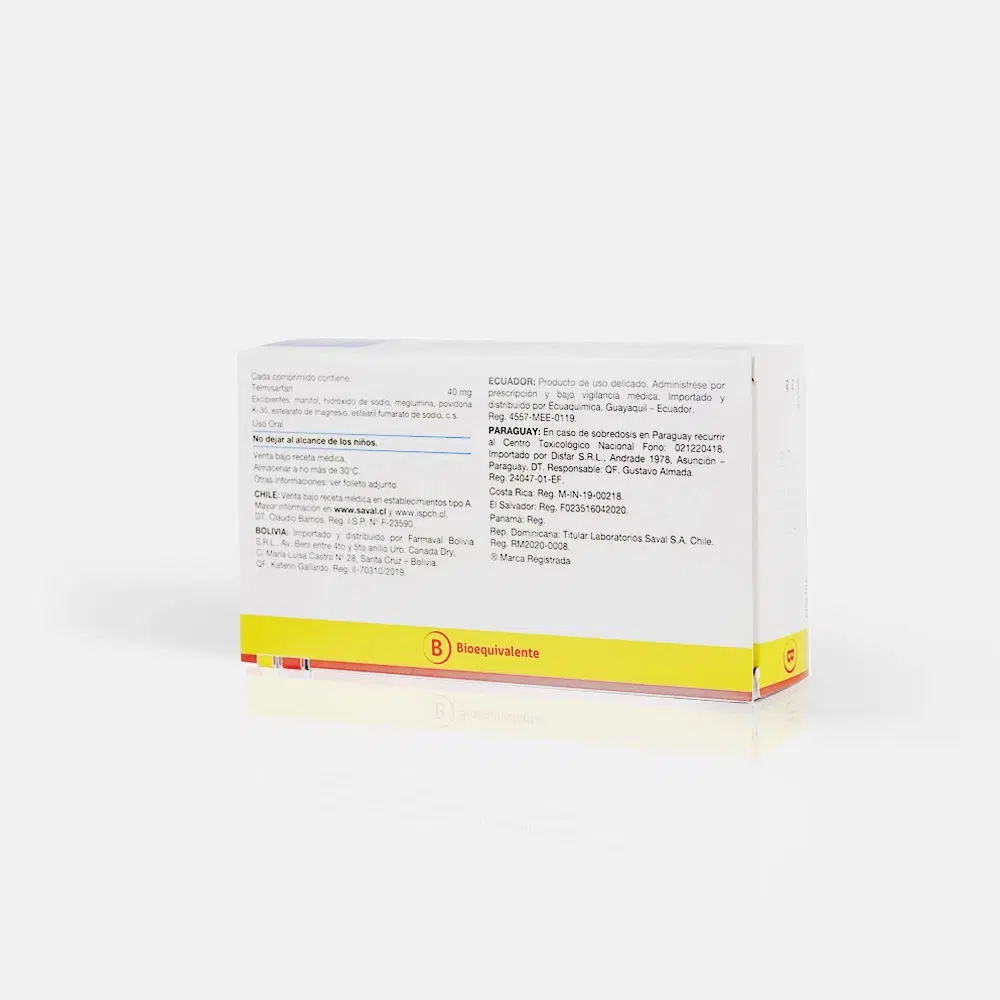 Tellmi Telmisartán 40 mg 30 comprimidos – vista 2
