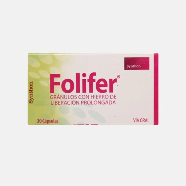 Folifer 330mg/2mg/100mg 30 Cap.