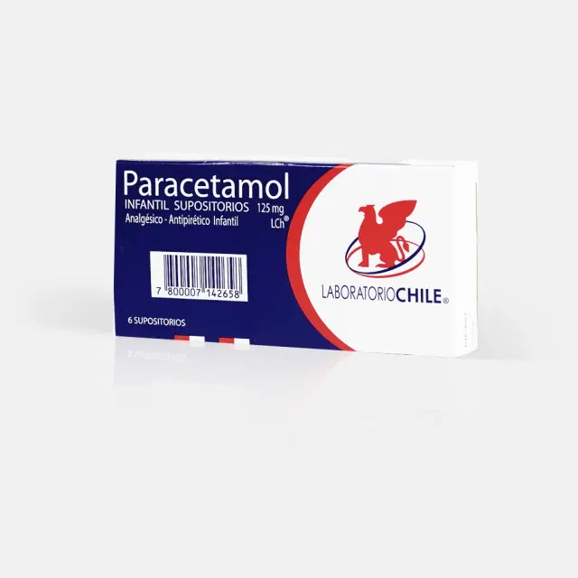 Paracetamol Pediátrico 125mg 6 Sup.