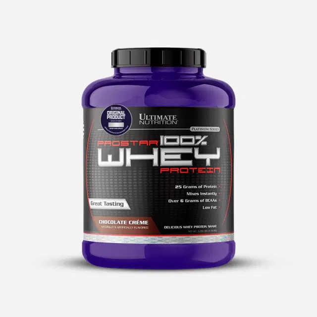 Ultimate Nutrition Prostar 100% Whey Protein 25g de Proteína y 6g de BCCA por Servicio Sabor Cookies N'Cream 30 Servicios 5.28lb