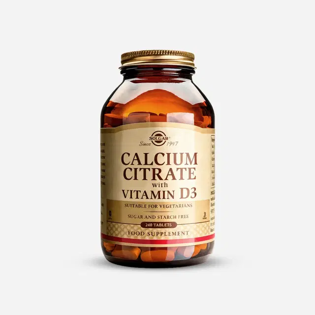 Solgar Citrato de Calcio con Vitamina D3 240 Tab.