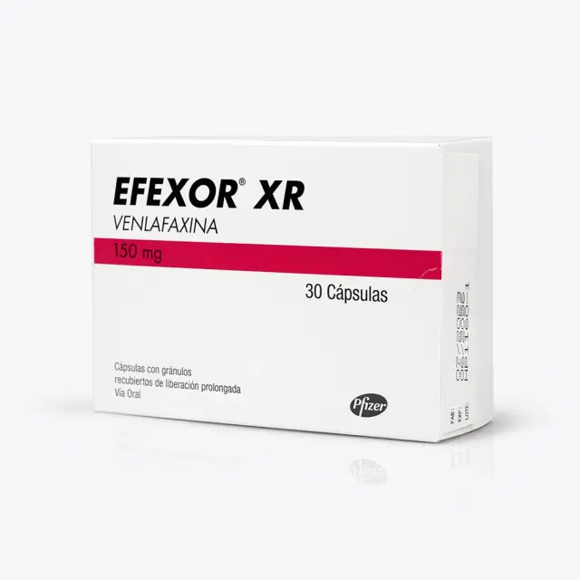 Eferox XR Venlafaxina 150 mg 30 cápsulas de liberación prolongada
