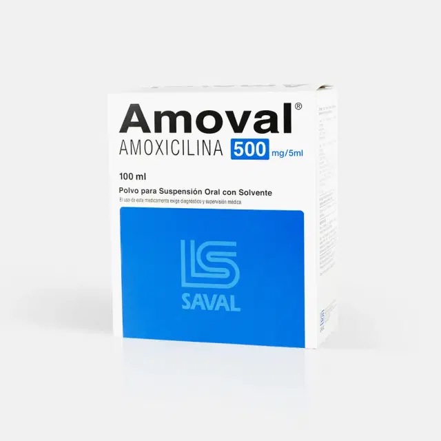 Amoval 500mg/5ml 100ml Sol. Oral