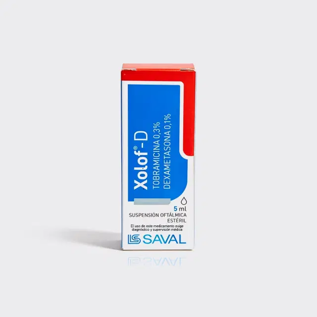 Xolof D 0,3%/0,1% 5ml Gts.Of.
