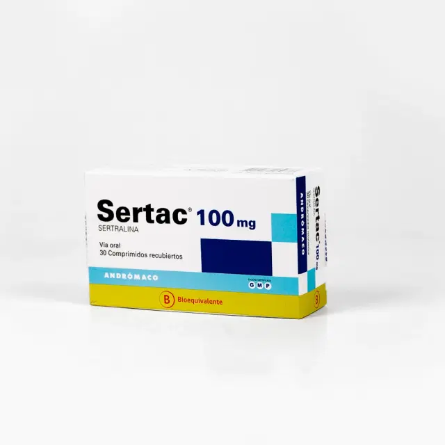 Sertac Sertralina 100 mg 30 comprimidos recubiertos
