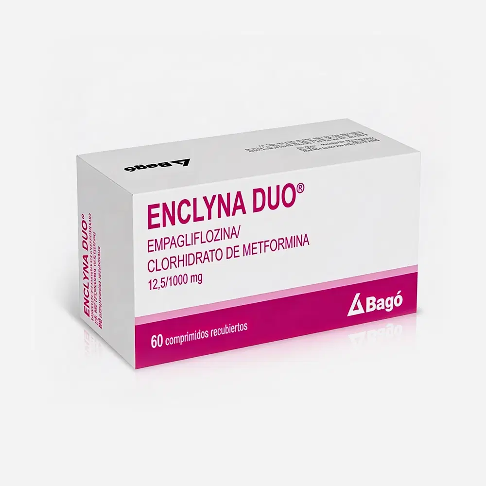 Enclyna Duo Empagliflozina 12,5mg / Metformina Clorhidrato 1000mg 60 Comprimidos Recubiertos