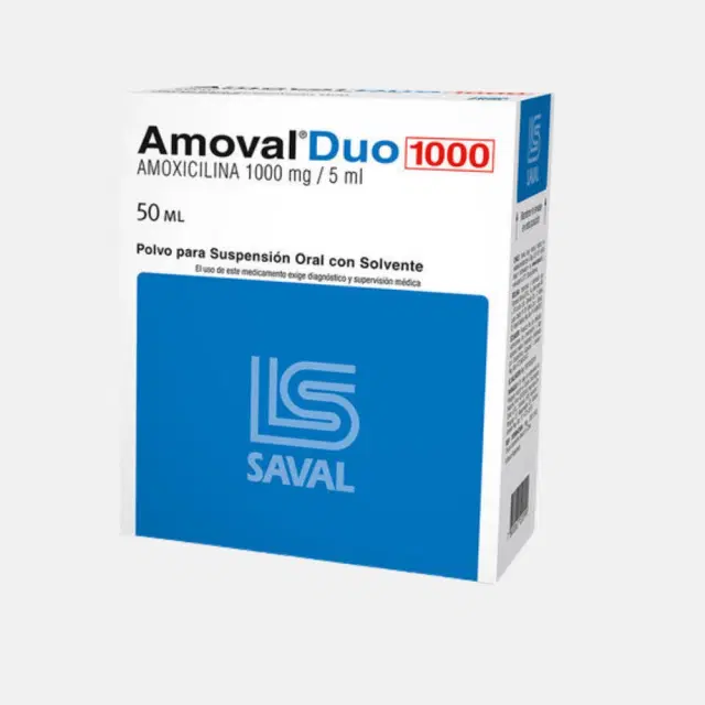 Amoval Duo 1000mg/5ml 50ml Sol. Oral