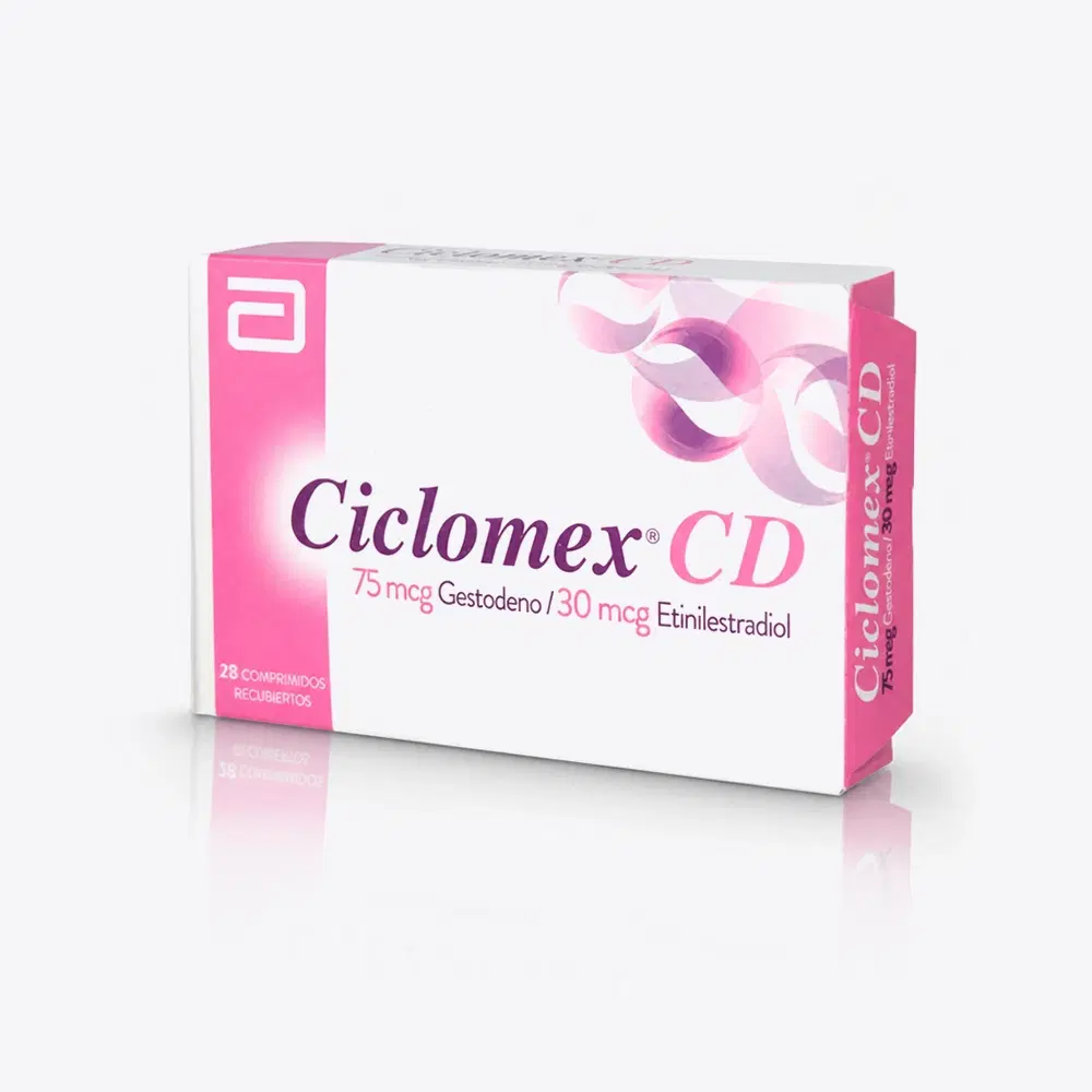 Ciclomex CD Gestodeno / Etinilestradiol 75/30 mcg 28 comprimidos recubiertos