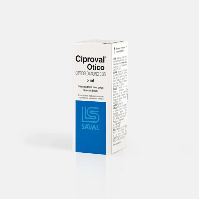 Ciproval Ótico 0,3% 5ml Sol.Ot.