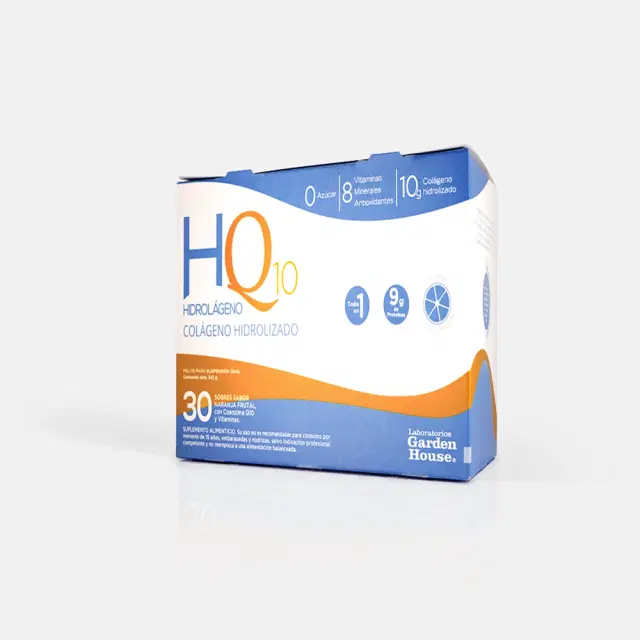 Hidrolágeno Q10 Colágeno Hidrolizado 10 g / 10g 30 sobres
